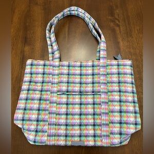Vera Bradley Gingham Plaid Tote Bag